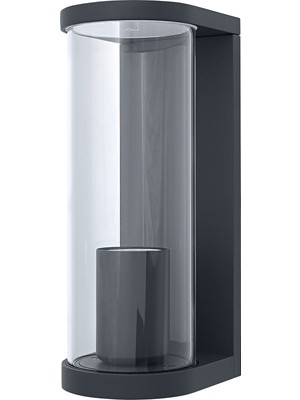 Die Grup Ledvance LED Duvar Lambası, 1 x E27 Ampul Için, Dış Mekan Için Tasarım Lamba, Boru Şeklinde Doğrudan Aydınlatma Için, Yüksek Kaliteli Alüminyum ve Cam, Endura Tubular Wall E27
