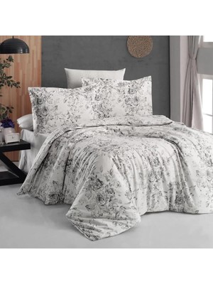 Die Grup Maxstyle Poplin Saten Floral Double Nevresim Takımı