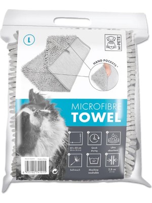 Die Grup M-Pets Mıcrofıber Köpekler Için Havlu (L)