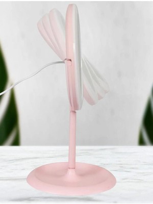 Die Grup Dokunmatik LED Işıklı USB Li Yuvarlak Masa Üstü Makyaj Aynası Güzellik Ledli Makyaj Aynası