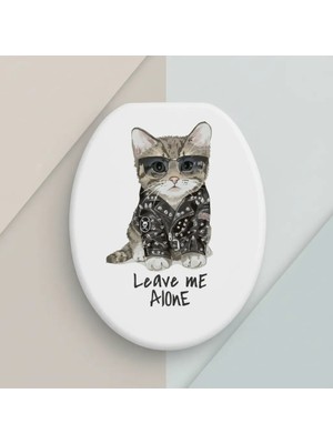 Uravas Store 3D Kedi Tasarımlı Klozet Sticker Etiketi 18X27 cm