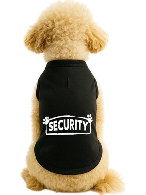 Die Grup Mpz Pets Kedi ve Köpek Kıyafeti & Elbisesi Siyah Security Atlet Xl