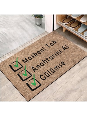 Die Grup Monnhein Kapı Önü Paspası - Modern ve Şık Kapı Paspası | Ev, Ofis ve Dış Mekân Kullanımı Için (Pozitif Başlangıç) 40X60