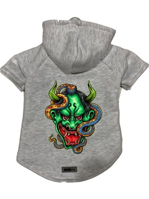 Die Grup Monopetz Kapişonlu Polar Sweatshirt Köpek ve Kedi Kıyafeti & Elbisesi Gri Master Of The Snake M