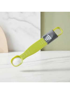 Uravas Store Gram ve Mililitre Ayarlı Hassas Mutfak Ölçüm Kaşığı Plastik