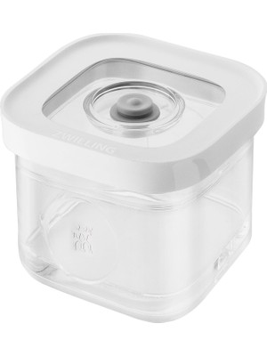 Die Grup Zwıllıng Fresh & Save Cube Kutu, Boyut S, Modüler ve Istiflenebilir Saklama Kabı, Hava Geçirmez ve Vakumlanabilir Saklama, Bulaşık Makinesinde Yıkanabilir, Şeffaf