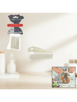 Uravas Store Mutfak Gıda Saklama Için Çiçek Desenli Plastik Poşet Kapatıcı 5 Parça Set