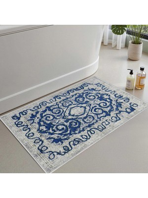 Die Grup Monnhein 2'li Set Banyo Paspası, Yumuşak Banyo Halısı, Kaymaz Dot Tabanlı, Su Emici, Makinede Yıkanabilir - 40X60-50 x 80 cm