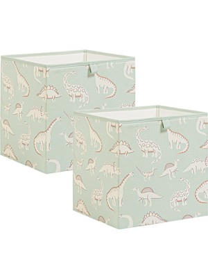 Die Grup Ocean Home Textile 2'li Çocuk Odası Dinozor Kutu Set 33 x 30 x 33 cm