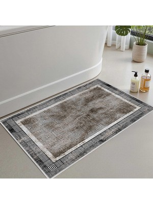 Die Grup Monnhein 2'li Set Banyo Paspası, Yumuşak Banyo Halısı, Kaymaz Dot Tabanlı, Su Emici, Makinede Yıkanabilir - 50X60-60X100 cm