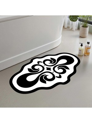 Die Grup Monnhein Banyo Paspası, Yumuşak Banyo Halısı, Kaymaz Dot Tabanlı, Su Emici, Makinede Yıkanabilir - 50 x 80 cm