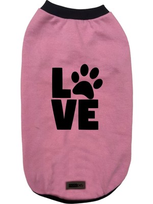 Die Grup Monopetz Yeni Sezon Köpek ve Kedi Kıyafeti - Pembe Love L Beden