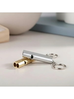 Uravas Store Kamp ve Acil Durum Kullanımı Için Metal Sos Düdüklü Anahtarlık Alüminyum Alaşım