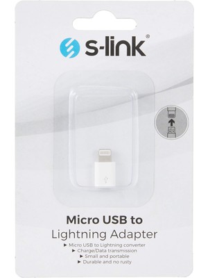 Die Grup S-Link SL-TA10 Microusb 5pin F To Lightning M Çevirici
