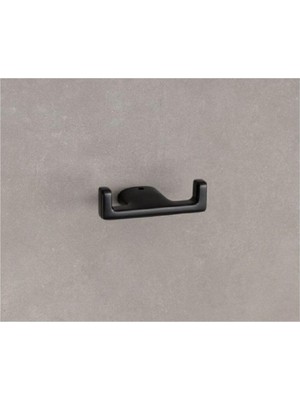 Die Grup System Slımo Ikili Askılık Siyah Renk 45X72X81 mm