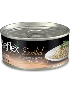 Die Grup Reflex Plus Essenti Yavru Kedi Konserve Tavuk 70GR