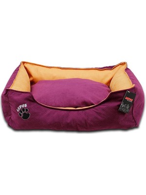 Die Grup Lepus Soft Plus Köpek Yatağı Mor Large