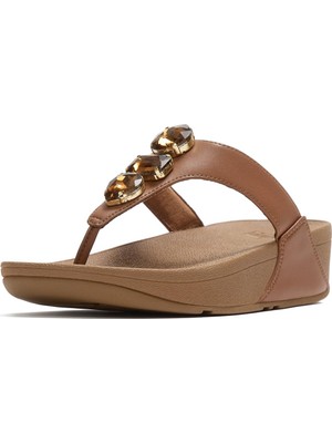 Aesco Kadın Terlik A5E-C15 Fitflop Lulu Ultra-Jewel Toe-Post
