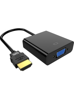 Die Grup Dm CHB020 HDMI To VGA Dişi Çevirici Adaptör Siyah