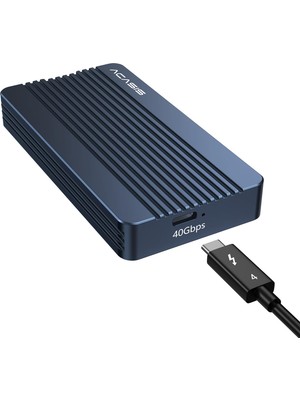 Die Grup Acasıs 40GBPS M.2 Nvme SSD Muhafazası, 2230 2242 2260 2280 M&b+M-Key Boyutlarını Destekleyen Nvme Muhafazası, Usb4 ile Uyumlu M.2 Muhafazası, 2700MB/S'YE Kadar Type-C Alüminyum SSD Kılıfı
