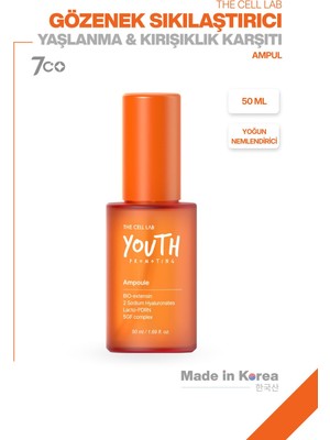 Die Grup The Cell Lab Gözenek Sıkılaştırıcı Yoğun Nemlendirici Yaşlanma ve Kırışıklık Karşıtı Ampul, 50ML