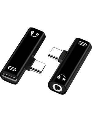 Die Grup Lunatic 9044 Type C To 3.5mm Stereo Kulaklık Aux Şarj Çevirici Dönüştürücü Adaptör