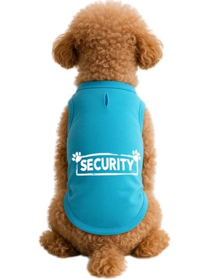 Die Grup Mpz Pets Kedi ve Köpek Kıyafeti & Elbisesi Turkuaz Security Atlet 5xl