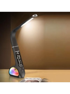 Die Grup Coverzone Taşınabilir Ticaret LED Masa Lambası, Rgb Aydınlatma, Akıllı Va Ekran, Dokunmatik Ayar, Göz Koruma Özellikli, 1200MAH Şarjlı Pil, 3 Renk Seçeneği ile Çalışma Lambası | S2311 (Siyah)