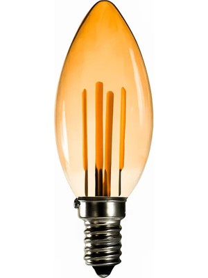 Die Grup Lunatic 29198 BR-AL05 400 Lümen 5W Amber E14 Rustik Ampul