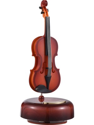 Die Grup Keman Müzik Kutusu Klasik Kurmalı Müzik Kutusu Dönen Müzik Kutusu Döner Taban Telli Müzik Aleti Minyatür Replika Artware Noel Doğum Günü Hediyesi Sevgililer Günü Anneler Günü Babalar Günü