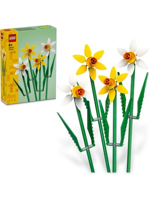 Die Grup LEGO Botanicals Nergis 40747- Dekoratif, Koleksiyonluk ve Sergilenebilir Çiçek Modeli Yapım Seti (216 Parça)
