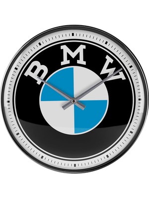 Die Grup Nostalgic-Art Retro Duvar Saati Bmw Logosu – Araç Aksesuarları Hayranları Için Hediye Fikri Büyük Mutfak Saati, Vintage Tasarım, Dekorasyon Için 31 cm
