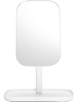 Die Grup Brabantia Renew 360° Ayarlanabilir Makyaj Banyo Aynası Stand ve Depolama Tepsisi (Beyaz) Makyaj Için Kaymaz Tepsi Seti, Takı, Tıraş Aksesuarları