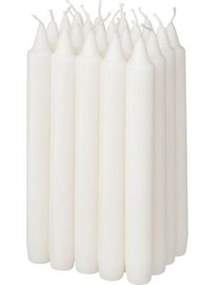 Die Grup Şamdan Mumu, Beyaz, 19 Cm, Kokusuz