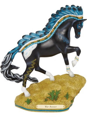 Die Grup Enesco The Trail Of Painted Ponies War Bonnet At Heykelcik, 22,5 Cm, Çok Renkli