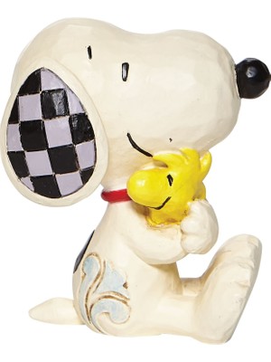Die Grup Enesco Jim Shore Peanuts Snoopy Woodstock 6,3 cm Mini Heykelcik