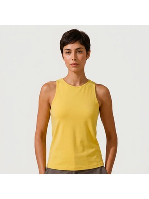 Bonbon Kadın Basic Kolsuz Içi Yarım Astarlı Tshirt BB2538