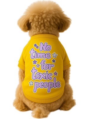 Die Grup Mpz Pets Kedi ve Köpek Kıyafeti & Elbisesi Sarı Sweatshirt Toxic People Xl