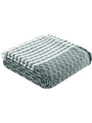 Die Grup Teksnil Home Yeşil Koltuk Kanepe Örtüsü Koruyucu Koltuk Şalı 170X200 Çekyat Örtüsü