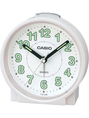 Die Grup Casio TQ-228-7DF Masa Saati, Beyaz, Standart