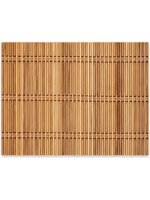Die Grup Promosyonca Bambu Amerikan Servis, Doğal Bambu Malzeme, 17.7 x 11.8 Inç (45 x 30 Cm), 3 Adet (Model 12)