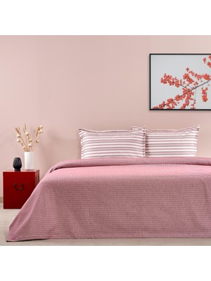 Die Grup Taç Royal DÜZ%100 Pamuk Pike Takımı, Bordo, Çift Kişilik (Çok Amaçlı Örtü: 200X230 Cm/çarşaf: 240X260 cm / 2 Adet Yastık Kılıfı: 50X70 Cm)