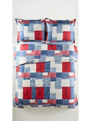 Die Grup Mulberry Florya Çift Kişilik Nevresim Takımı 200X220 cm 1 Adet Nevresim 1 Adet Çarşaf 2 Adet Yastık Kılıfı
