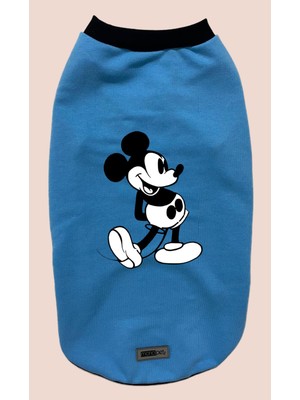 Die Grup Monopetz Yeni Sezon Köpek ve Kedi Kıyafeti - Mavi Mickey Mouse Xs Beden