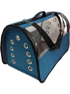 Die Grup Petpretty Flybag Şeffaf Taşıma Çantası Mavi 30X30X49 cm
