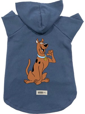 Die Grup Monopetz Kapişonlu Polar Sweatshirt Köpek ve Kedi Kıyafeti & Elbisesi - Lacivert Scooby Doo Xl Beden