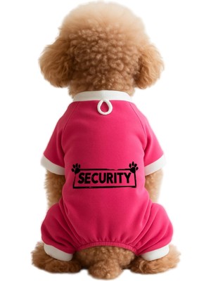 Die Grup Mpz Pets Kedi ve Köpek Kıyafeti & Elbisesi Pembe 4 Bacak Tulum Security S