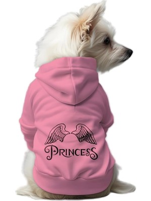 Die Grup Mpz Pets Kedi ve Köpek Kıyafeti & Elbisesi Pembe Hoodie Prenses S