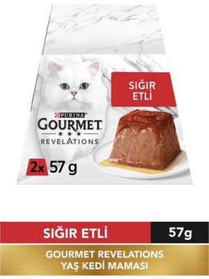 Die Grup Pro Plan Gourmet Revelations Sığır Etli 2X57G
