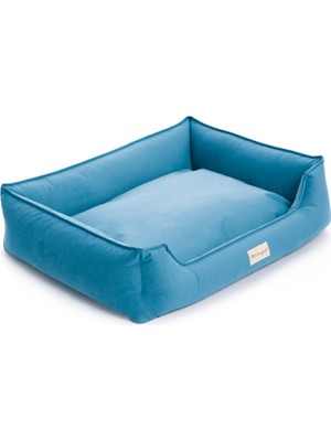 Die Grup Pet Comfort Delta Leo Mavi Köpek Yatağı M 70X90CM